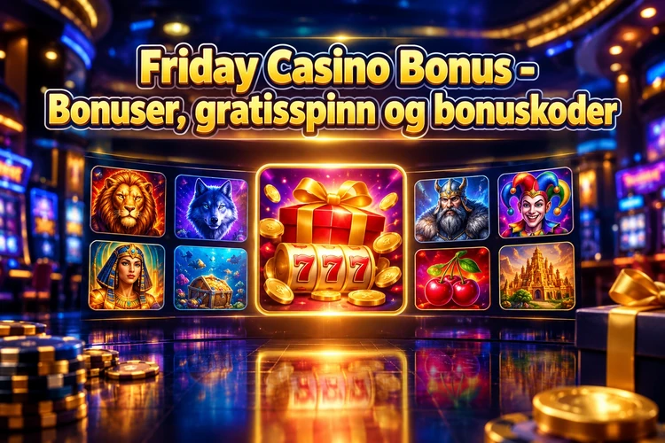 Friday Casino Bonus - Bonuser, gratisspinn og bonuskoder